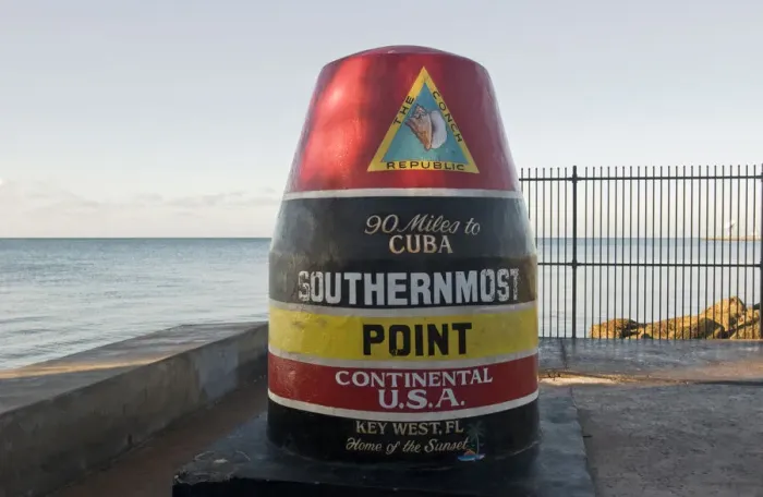 Framed Print : North America, USA, Florida, Key West. Southernmost point in the continental US