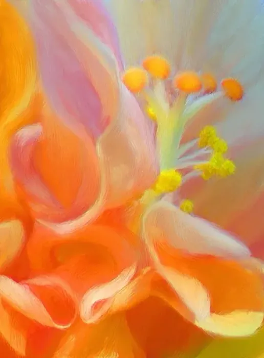 Framed Print : North America, USA, Florida, Orlando, digitally altered, an oil painted rendition