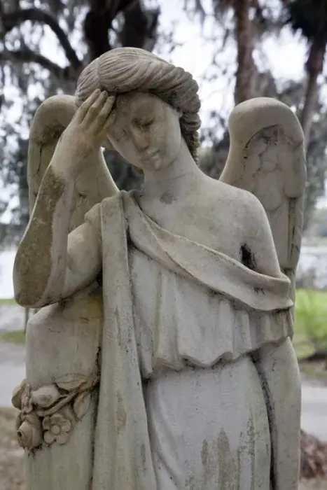 Framed Print : North America, USA, Georgia, Savannah, Bonaventure Cemetery, Marble statue of angel Framed Print : North America, USA, Georgia, Savannah, Bonaventure Cemetery, Marble statue of angel
