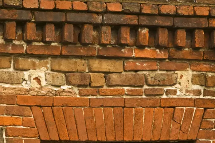 Framed Print : North America; USA; Georgia; Savannah; Brick on an old building in the Historic District