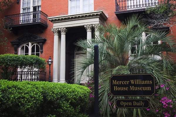 North America, USA, Georgia; Savannah; Mercer Williams House Museum in the spring