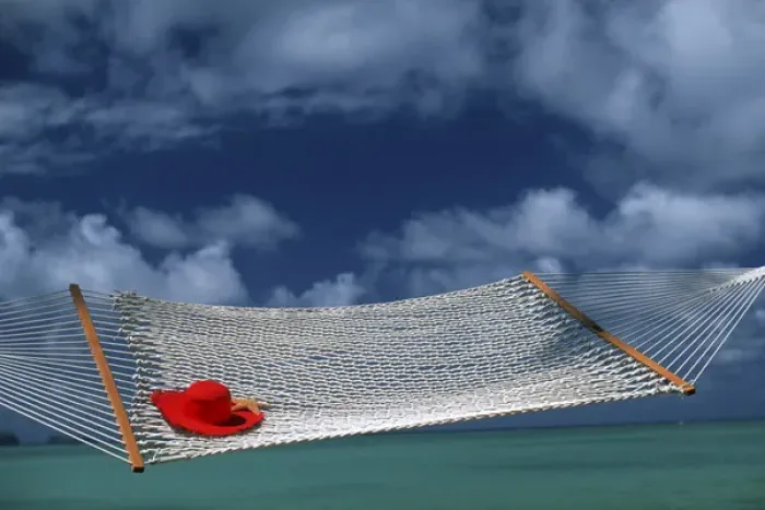 Framed Print : North America, USA, Hawaii. Hammock