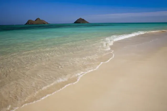 Framed Print : North America, USA, Hawaii, Oahu. Rabbit Island as seen from Waimanalo Beach Framed Print : North America, USA, Hawaii, Oahu. Rabbit Island as seen from Waimanalo Beach