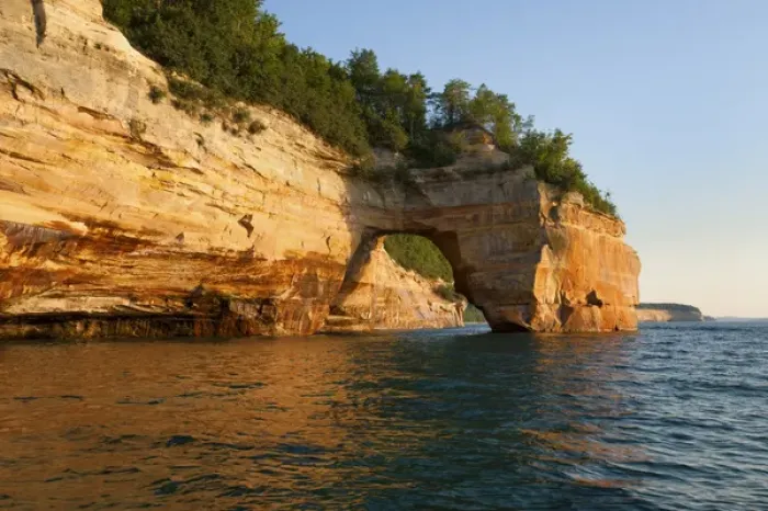 Framed Print : North America, USA, Michigan, Pictured Rock National Lakeshore