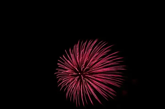 Framed Print : North America, USA, Minnesota, Mendota Heights, Fireworks, aerial displays