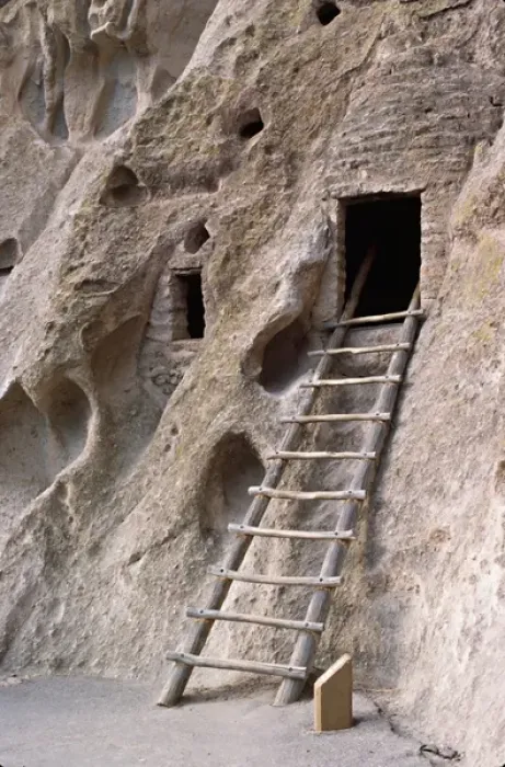 Framed Print : North America, USA, New Mexico, Bandlelier National Monument. Ancient Anasazi ruins