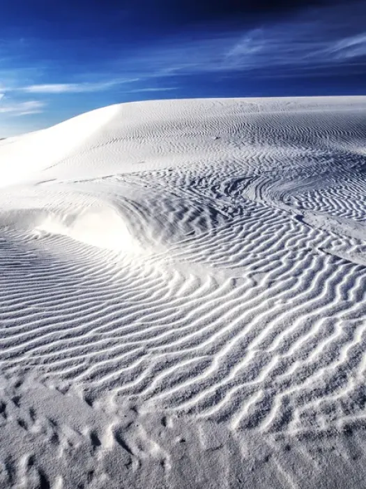 Framed Print : North America; USA; New Mexico, White Sands National Monument; Sand Dune Patterns