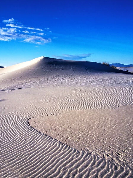 North America; USA; New Mexico, White Sands National Monument; Sand Dune Patterns