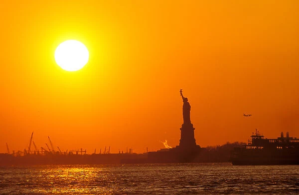 North America, USA, New York, New York City. Statue of Liberty