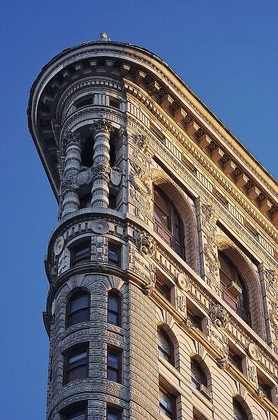 North America, USA, New York, New York City, Manhattan. Flatiron Building detail