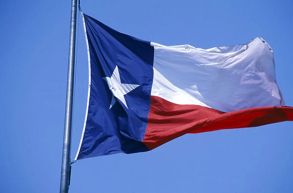 North America, USA, Texas, Dallas. Texas state flag