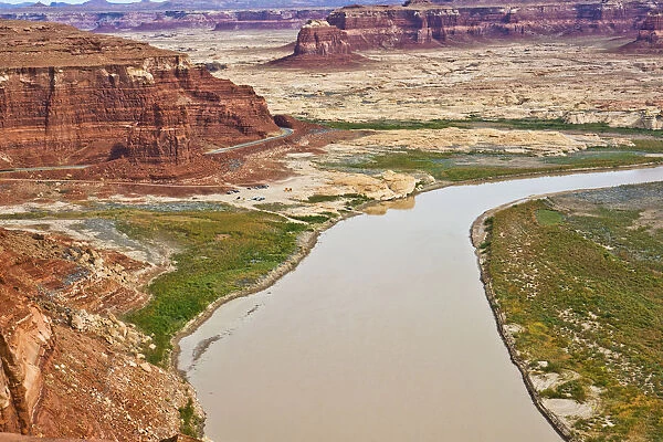 North America, USA, Utah, Glen Canyon National Recreation Area, Hite Overlook Colorado River
