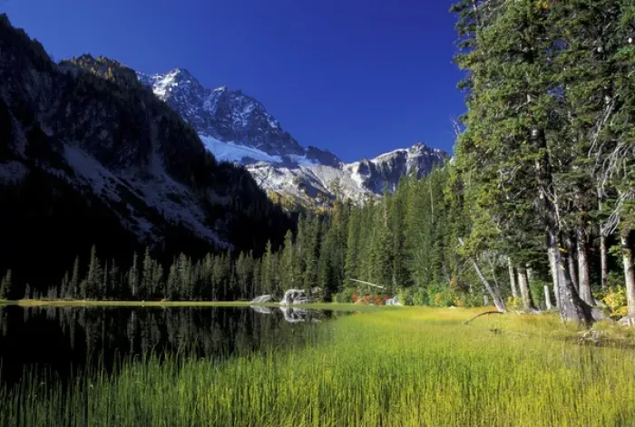 Framed Print : North America, USA, WA, Alpine Lakes Wilderness Lake Stuart, Mt. Stuart in background Framed Print : North America, USA, WA, Alpine Lakes Wilderness Lake Stuart, Mt. Stuart in background