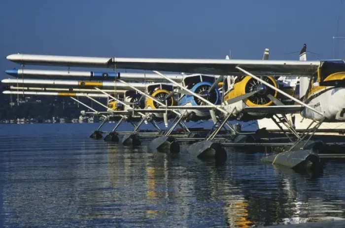 Framed Print : North America, USA, Washington, Seattle, Lake Washington. Sea planes docked Framed Print : North America, USA, Washington, Seattle, Lake Washington. Sea planes docked