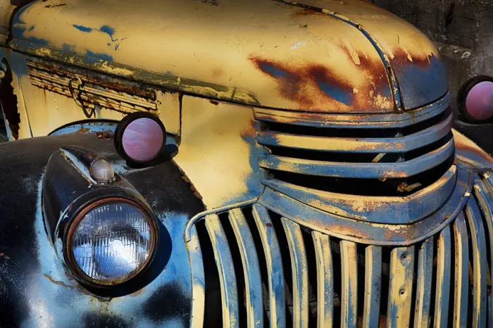 Framed Print : North America; USA; Washington; Palouse Country; Old Chevy with rust and Fading Paint Framed Print : North America; USA; Washington; Palouse Country; Old Chevy with rust and Fading Paint