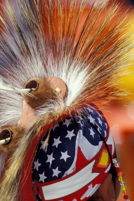 Framed Print : North America, USA, Washington, Seattle. Native American powwow at Discovery Park