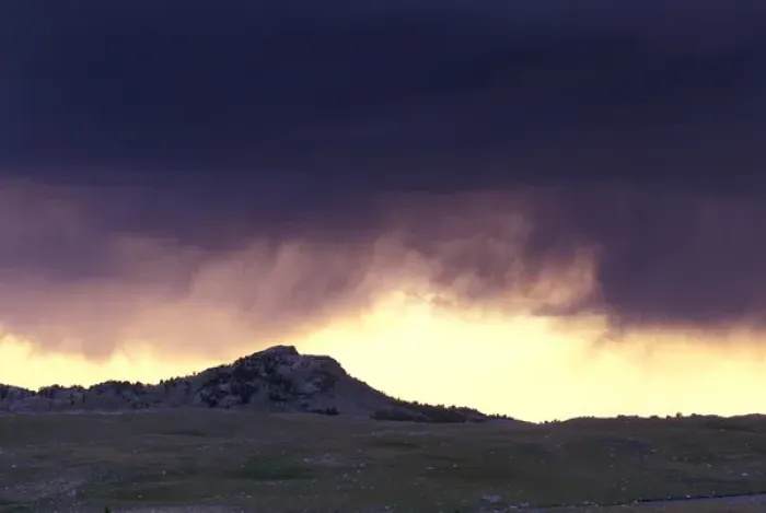 Framed Print : North America, USA, Wyoming, Wind River. Landscape during rainstorm Framed Print : North America, USA, Wyoming, Wind River. Landscape during rainstorm