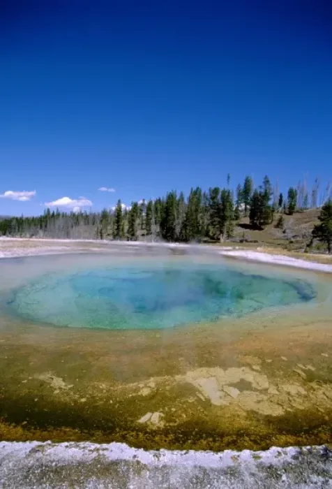 Framed Print : North America, USA, Wyoming, Yellowstone National Park. Upper Geyser Basin, Beauty Pool