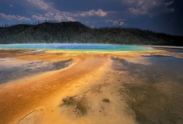 Framed Print : North America, USA, Wyoming, Yellowstone NP, Grand Prismatic Geyser Framed Print : North America, USA, Wyoming, Yellowstone NP, Grand Prismatic Geyser