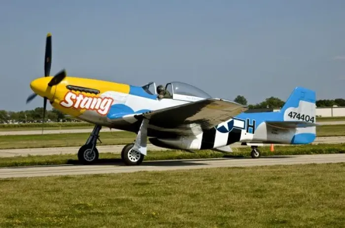 Framed Print : North American P-51 D Stang on the runway