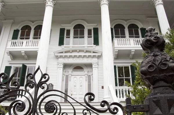 North Carolina, Wilmington. Historic antebellum Bellamy Mansion, c. 1861, Classic Revival