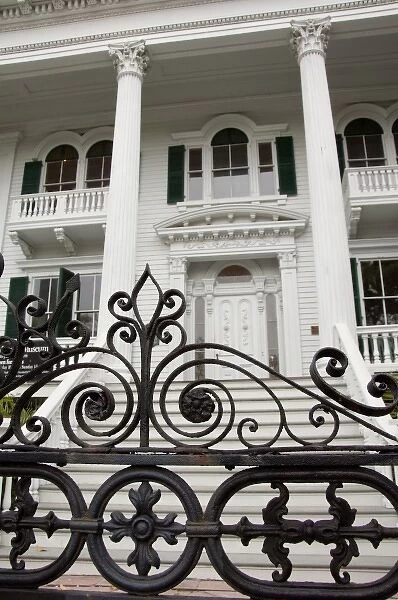 North Carolina, Wilmington. Historic antebellum Bellamy Mansion, c. 1861, Classic Revival