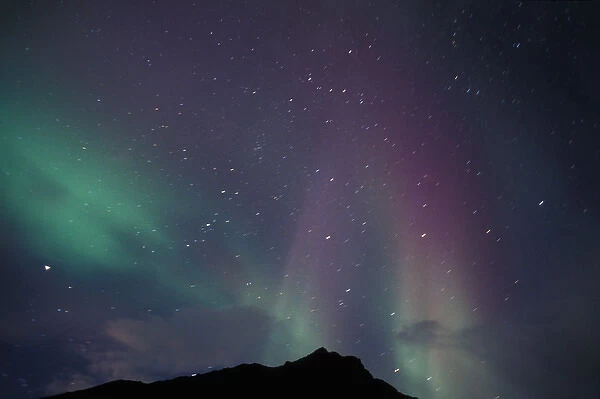 northern lights, Aurora borealis, over the North Slope of the Brooks Range, western