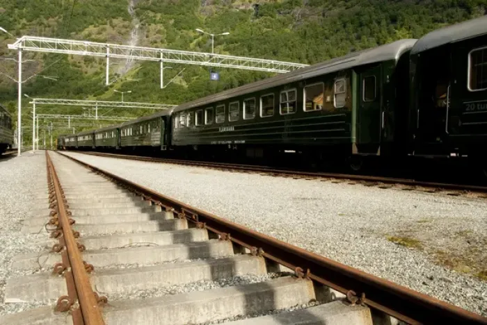 Framed Print : Norway, Flam. Flam Railway (aka Flamsbana) scenic electric tourist train, Flam station Framed Print : Norway, Flam. Flam Railway (aka Flamsbana) scenic electric tourist train, Flam station