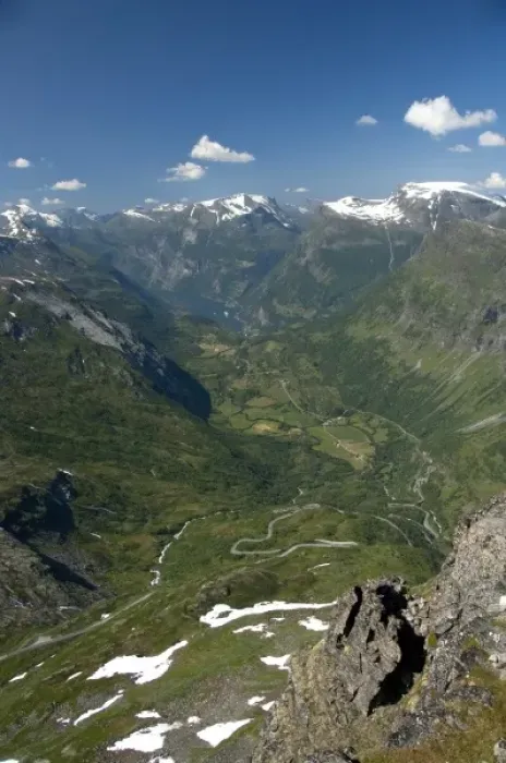 Framed Print : Norway, Geiranger. Overvew of the port of Geiranger from Mt. Dalsnibba. Scenic road Framed Print : Norway, Geiranger. Overvew of the port of Geiranger from Mt. Dalsnibba. Scenic road