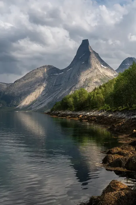 Framed Print : Norway, Narvik. Stetind Mountain and fjord. ©Don Grall / Jaynes Gallery / DanitaDelimont.com Framed Print : Norway, Narvik. Stetind Mountain and fjord. ©Don Grall / Jaynes Gallery / DanitaDelimont.com