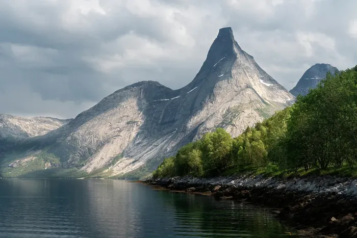 Framed Print : Norway, Narvik. Stetind Mountain and fjord. ©Don Grall / Jaynes Gallery / DanitaDelimont.com Framed Print : Norway, Narvik. Stetind Mountain and fjord. ©Don Grall / Jaynes Gallery / DanitaDelimont.com