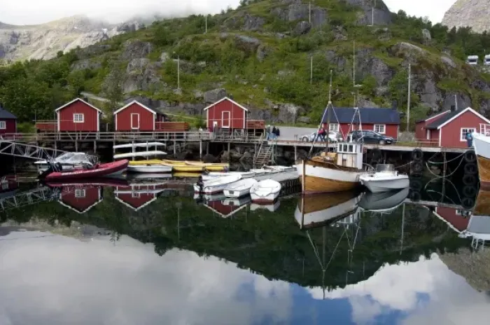 Framed Print : Norway, Nordland, Lofoten Archipelago, Nusfjord. Norways oldest & best preserved Framed Print : Norway, Nordland, Lofoten Archipelago, Nusfjord. Norways oldest & best preserved