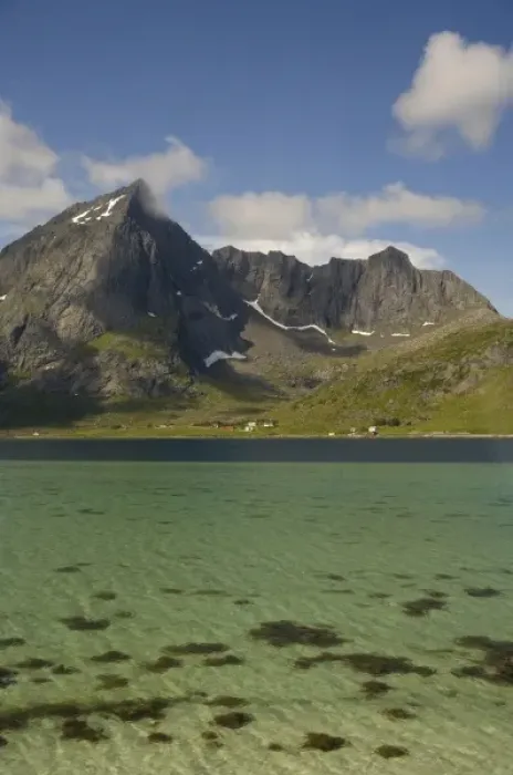 Framed Print : Norway, Nordland, Lofoten Archipelago, Gravdal area. Remote picturesque fjord Framed Print : Norway, Nordland, Lofoten Archipelago, Gravdal area. Remote picturesque fjord