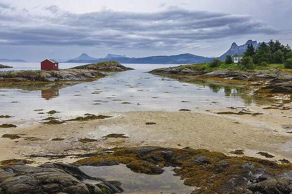 Norway, Nordland. View from Tranoya