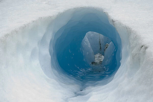 Norway, Sogn og Fjordane. Ice tunnel on Briksdalsbreen