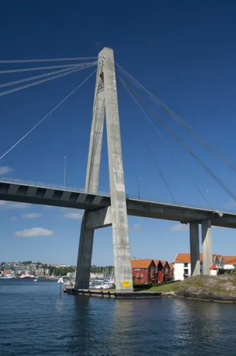 Framed Print : Norway, Stavanger. Bridge from Stavanger to outter island Framed Print : Norway, Stavanger. Bridge from Stavanger to outter island