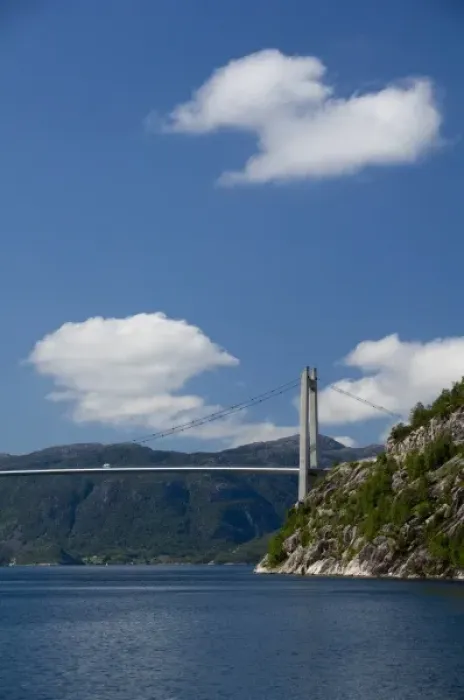 Framed Print : Norway, Stavanger, Lysefjord (aka Lyse Fjord), bridge Framed Print : Norway, Stavanger, Lysefjord (aka Lyse Fjord), bridge