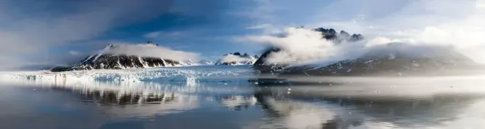 Framed Print : Norway, Svalbard, Monaco Glacier
