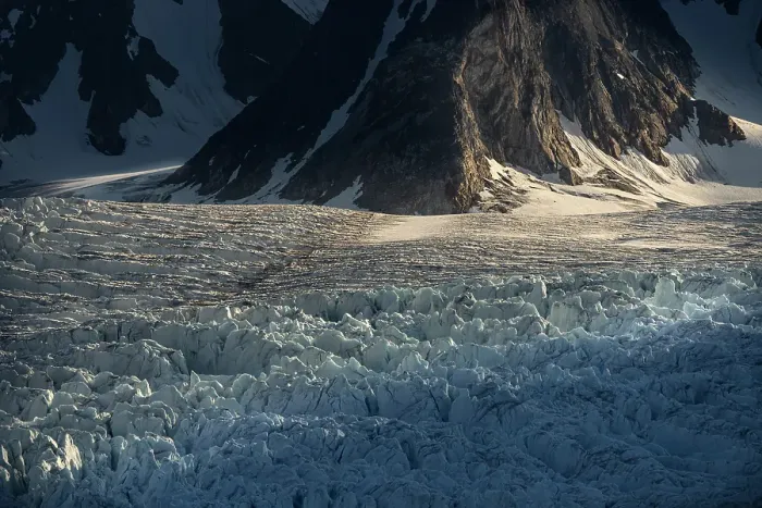 Framed Print : Norway, Svalbard. Monacobreen Glacier at sunset. ©Don Grall  /  Jaynes Gallery  /  DanitaDelimont.com