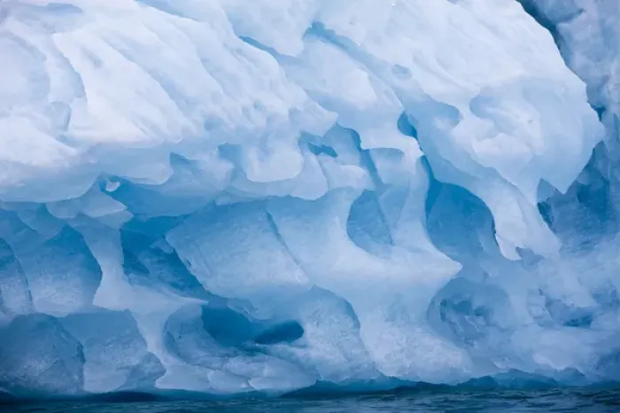 Framed Print : Norway, Svalbard, Spitsbergen Island, Patterns in melting iceberg floating near face Framed Print : Norway, Svalbard, Spitsbergen Island, Patterns in melting iceberg floating near face