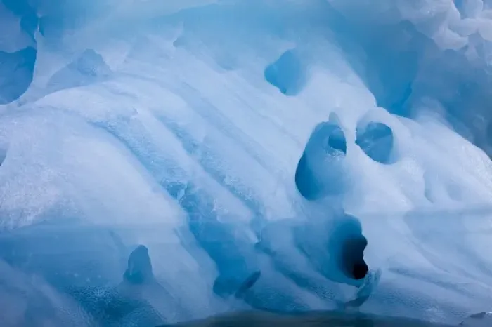 Framed Print : Norway, Svalbard, Spitsbergen Island, Melting iceberg floating near Hans Glacier