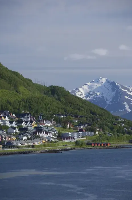 Framed Print : Norway, Tromso. Gateway to the Arctic located above the Arctic Circle