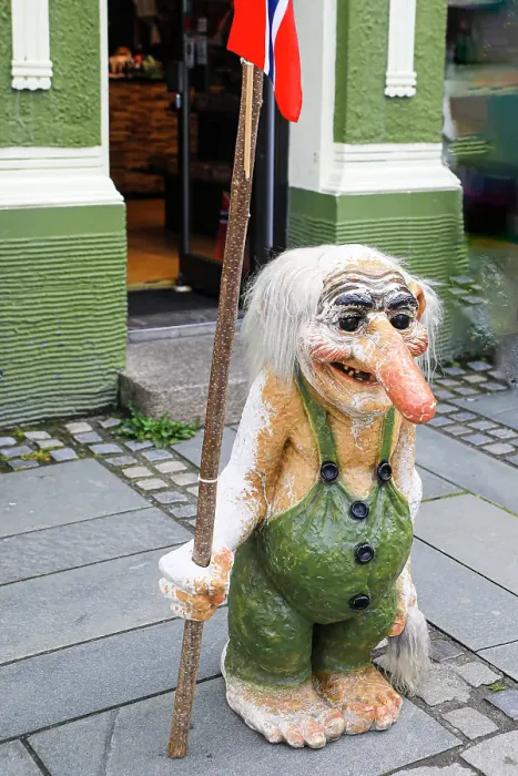 Framed Print : Norway. Wooden gnome. (Editorial Use Only) Framed Print : Norway. Wooden gnome. (Editorial Use Only)