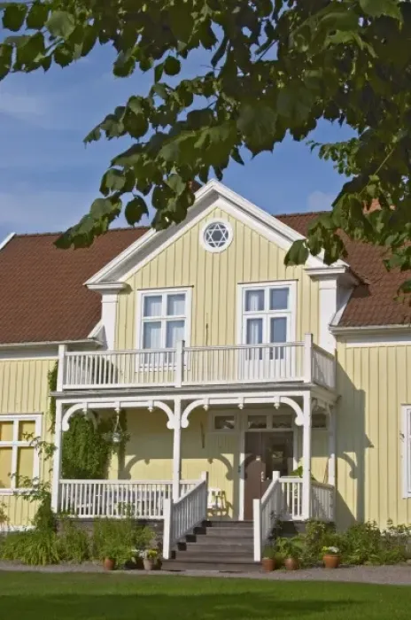 Framed Print : The Nya Mangardsbyggnaden New Farm House, where Astrid Lindgren lived and that she