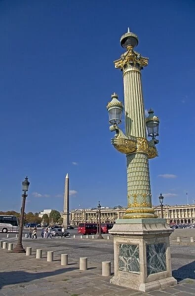The Obelisk of Luxor located in the Place de la Concorde in Paris, France