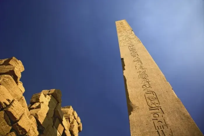 Framed Print : The Obelisk of Thutmose I, Karnak Temple, Luxor, Egypt