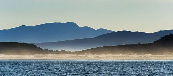 Ocean in Van Dyks Bay at sunrise. Western Cape Province, South Africa