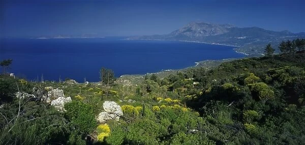 Ocean view, Samos, Greek Islands, Eastern Aegean Islands, Greece