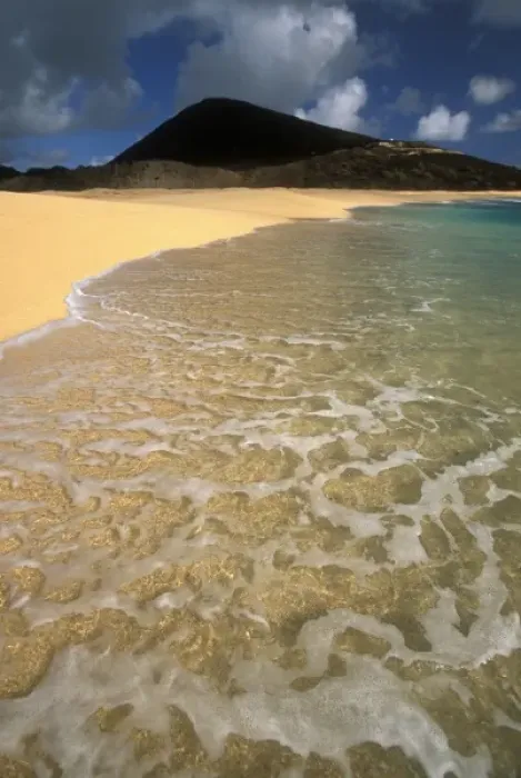 Framed Print : Oceania. Ascension Island, Long Beach and waves Framed Print : Oceania. Ascension Island, Long Beach and waves
