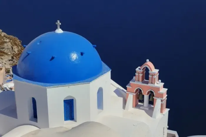 Framed Print : Oia, Santorini, Greece
